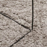 Shaggy Rug PAMPLONA High Pile Modern Beige 160x230 cm 375215