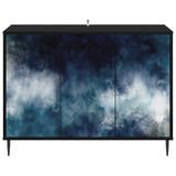 Sideboard RAALTE Black Oak 102 x 33 x 76 cm Engineered Wood 8006972