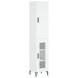 Highboard White 34.5x34x180 cm Engineered Wood 3199041