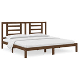 Bed Frame without Mattress Honey Brown 200x200 cm Solid Wood Pine 3104371