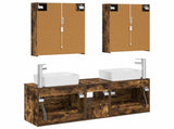 Bathroom Furniture Set 5 pcs Smoked Oak 3406851