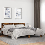 Bed Frame without Mattress Smoked Oak 200x200 cm 3280174