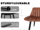 Dining Chairs, Modern Chair, Scandinavian Faux Leather Chair with High Back for Living Room 03517561