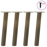 Coffee Table Legs 4 pcs Natural Steel 42 cm Steel 4012491
