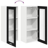 Hanging Cabinet Black Oak 40 x 31 x 100 cm Engineered Wood 884379