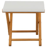 Deck Chair 2 pcs Solid Eucalyptus Wood Cream 42024896