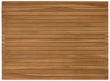 Table Top 70 x 70 x 3.5 cm Square Solid Teak Wood Natural 42033146
