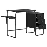 Desk with Storage Black Oak 120 x 50 x 75 cm 8007996