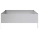 Garden Raised Bed 100x100x25 cm Galvanised Steel 851036