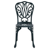 Garden Bistro Set 3 pcs Green Aluminium 42002385