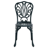 Garden Bistro Set 3 pcs Green Aluminium 42002385