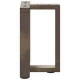 Coffee Table Legs T-Shaped 2 pcs Black 28x25x cm Steel 4013023