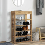 Shoe Rack Artisan Oak 60x30x98 cm Engineered Wood 859931