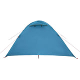 ZNTS Camping Tent Dome 4-Person Blue Waterproof 94350