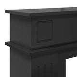Fireplace Surround Black 102 x 26 x 100 cm Engineered Wood 8006643