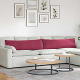 Sofa Pillows 2 pcs Wine Red 145 x 40 cm Corduroy Fabric 42013847