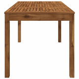 Garden Dinner Table Natural 141 x 80.5 x 75 cm 901251