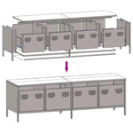 ZNTS TV Cabinet Pink 135x39x43.5 cm Cold-rolled Steel 851305
