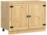 Cabinet SKI Honey Brown 80 x 46 x 81.5 cm Solid Pine Wood 42007563