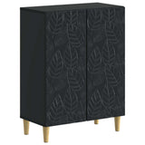 3 Piece Bathroom Cabinet Set DELFT Black Engineered Wood 3417460