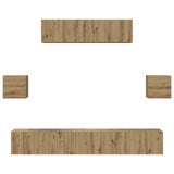 TV Cabinet Set 7 pcs Artisan Oak Engineered Wood 3393410