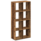 Room Divider Bookcase Old Wood 69.5x29x137.5 cm Engineered Wood 858028