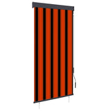 Outdoor Roller Blind 100x250 cm Orange and Brown 145960