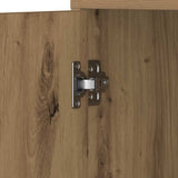 ZNTS Bathroom Cabinet Artisan Oak 30x30x183.5 cm Engineered Wood 859394