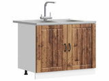 Sink Base Cabinet Lucca 2 pcs Old Wood Engineered Wood 3315019