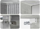 Bathroom Furniture Set 5 pcs Concrete Grey 3407266