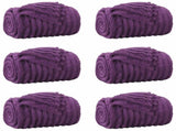 Throw Blankets 6 pcs Purple 150 x 130 cm Fleece 42016901