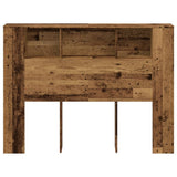 Headboard Cabinet Old Wood 140x18.5x102.5 cm Engineered Wood 856880