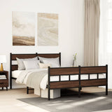 Bed Frame without Mattress with Headboard and Footboard 140x200 cm 4017170