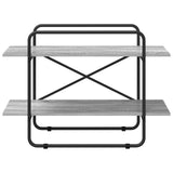 Bookshelf 2-Tier 100 x 35 x 70 cm PB Grey Sonoma 8007801