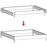 Garden Raised Bed 100x100x33.5 cm Galvanised Steel 851029