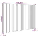 Wall Headboard White 166x3x110 cm Solid Wood Pine 824959