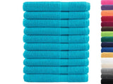 Premium Sauna Towels SOLUND 10 pcs Turquoise 80x200 cm 600 gsm 137460