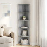 Corner Shelf 5-Tier 41.5 x 41.5 x 178 cm Engineered Wood 8016331