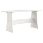 3 Piece Dining Set REINE White Solid Wood Pine 3096568