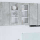 Hanging Cabinet Concrete Grey 80 x 31 x 80 cm Engineered Wood 884325