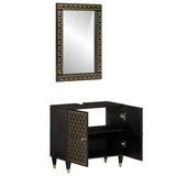 2 Piece Bathroom Furniture Set Solid Wood Mango 3206325
