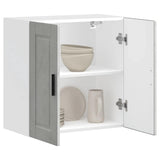 Kitchen Wall Cabinet Porto Concrete Grey Engineered Wood 854061