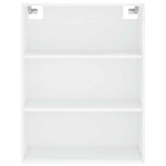 Highboard White 69.5x34x180 cm Engineered Wood 3189989