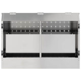 Rabbit Feeder Silver 64.5 x 25.5 x 45.5 cm Galvanised Steel 874596