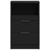 Bedside Cabinet Black Oak 40 x 35 x 65 cm Engineered Wood 862741