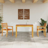 Garden Dining Set 3 pcs Brown Solid Acacia Wood 3375662