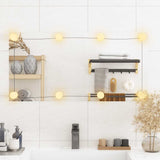 Wall Mirror with LED Lights 40x80 cm Glass Rectangle 3189153