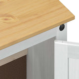 Sink cabinet with Shelf White 73 x 33 x 60 cm Solid Pine Wood 42024957