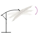 Garden Parasol with Steel Pole White 290x290x238 cm 4005085