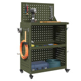 Tool Trolley Olive Green 65 x 35 x 111 cm Cold-rolled Steel 874556